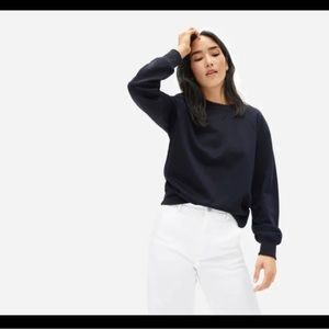 Everlane Shrunken French Terry Crew Sweatshirt